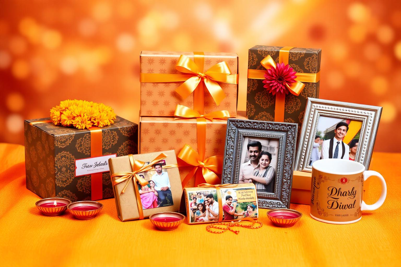 Personalized printed gifts including photo mugs, frames and festive hampers